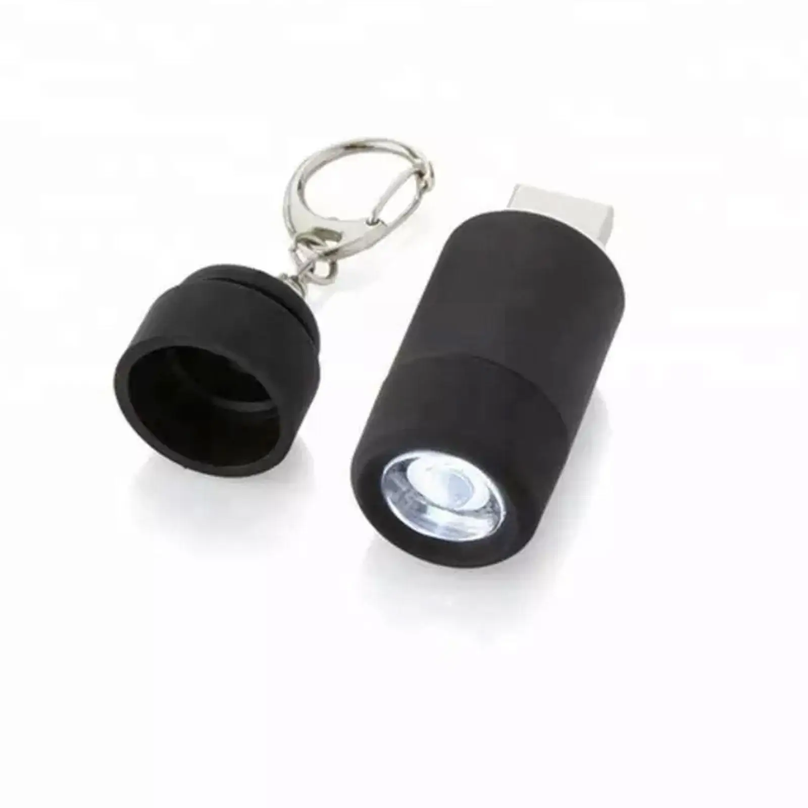 Minillavero portátil para exteriores, linterna de bolsillo recargable por USB, luz LED de 25lm, 0,5 W, impermeable, para acampar, T4F9