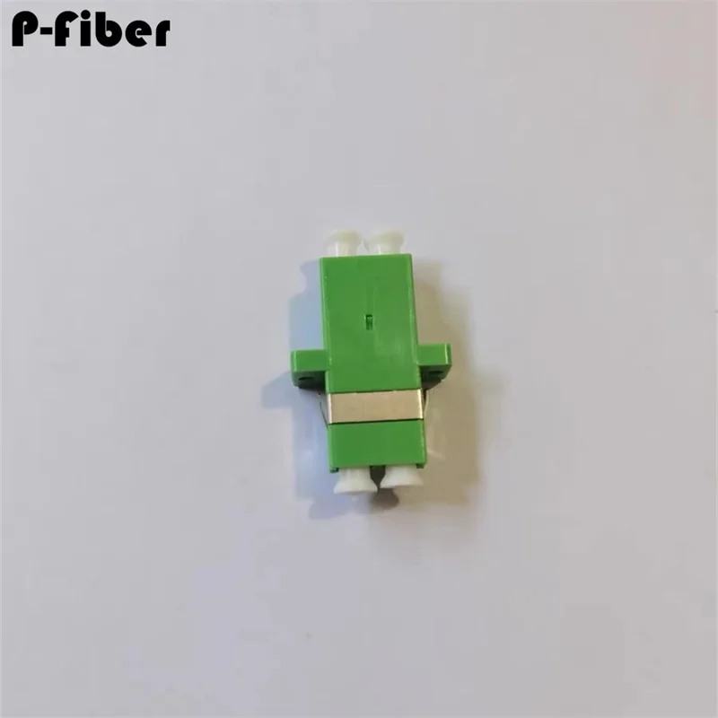 10pcs LC adapter duplex flange blue green optical fiber coupler LC/APC aqua ftth MM OM3 fiber optic P-FIBER