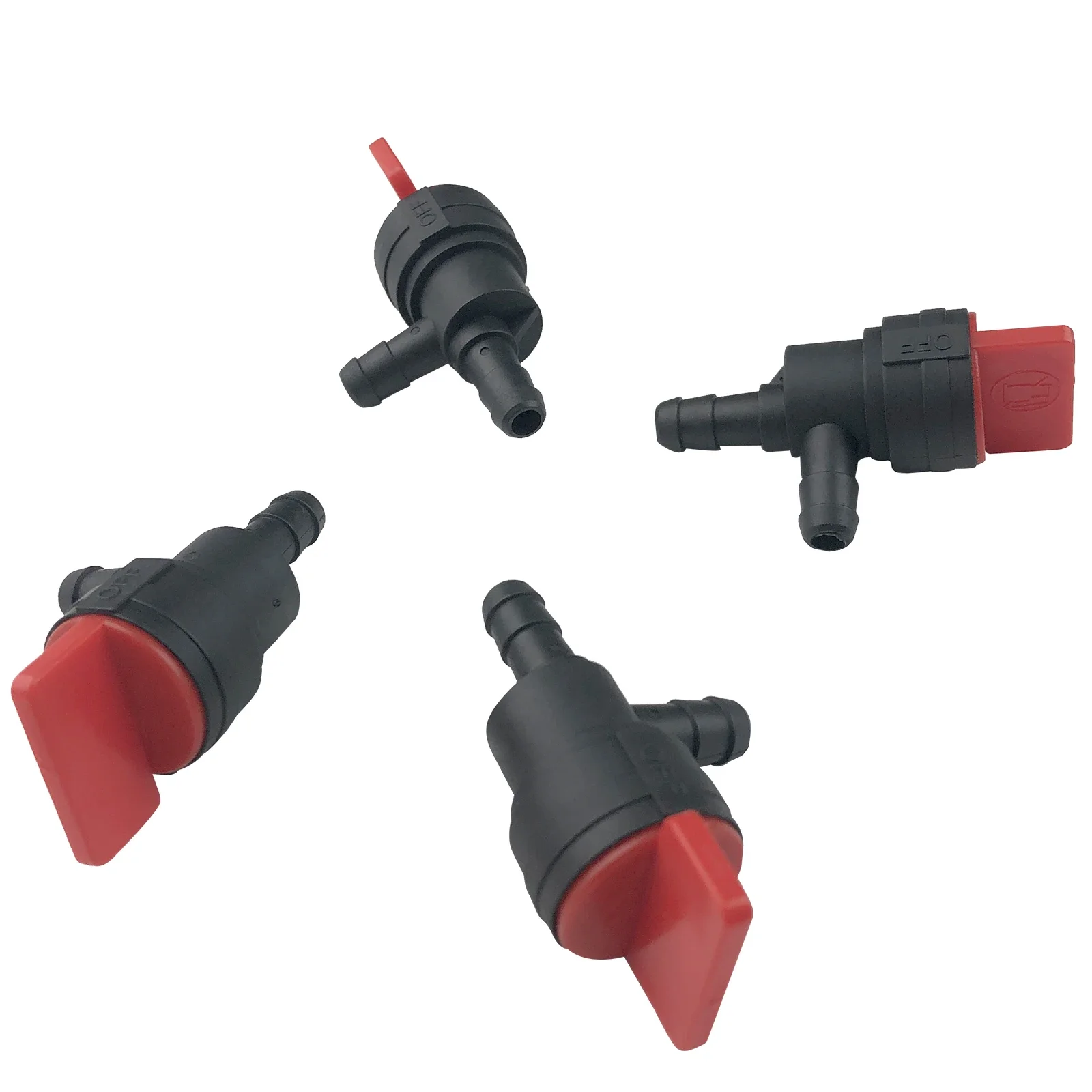 4 шт. 1/4 дюйма газовый запорный клапан 90 градусов для Briggs & Stratton 494769 697944 698181   Для SureFit Stens Oregon MTD Cub Cadet