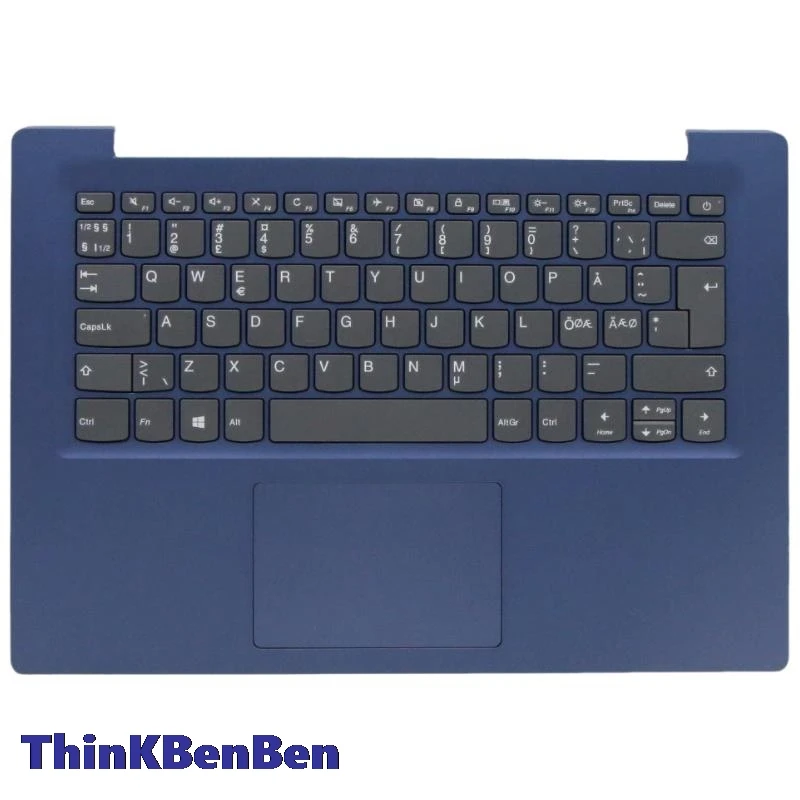 NDC Nordic Blue Keyboard Upper Case Palmrest Shell Cover For Lenovo Ideapad S130 14 130s 14 14IGM 120s 14 14IAP 5CB0R61152