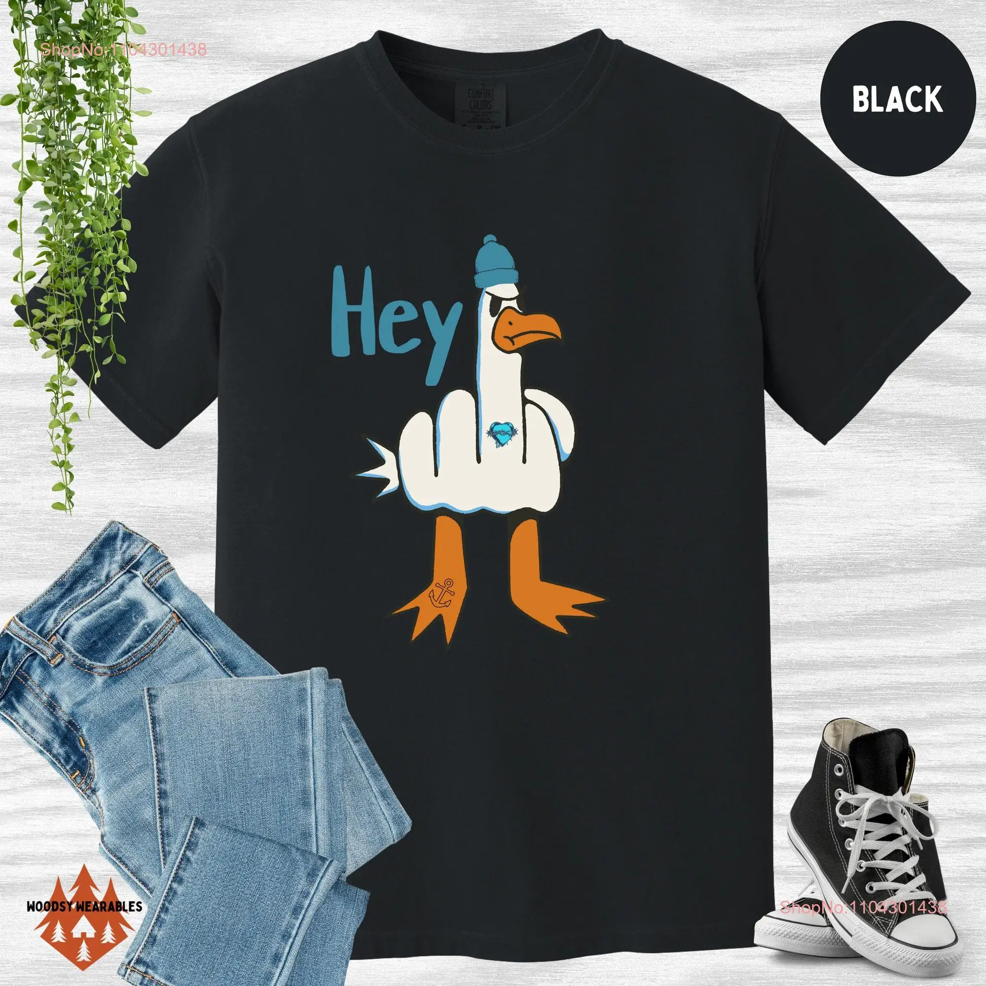 Adult Humor T Shirt Offensive Seagull Bird Flipping Gag s For Adults Comfort Colors long or short sleeves