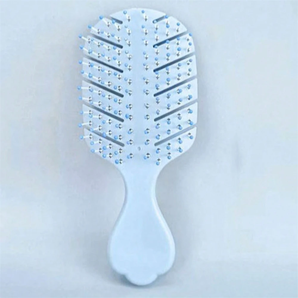 미용 빗 두피 마사지 빗 여성 살롱 미용 스타일링 도구를위한 젖은 곱슬 머리 빗질 빗