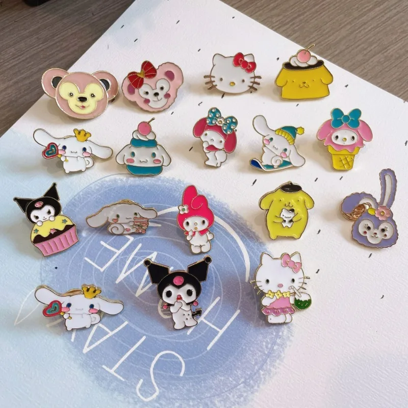 

Cartoon Cute Fashion Brooch Ins Style Pencil Case Backpack Decoration Metal Brooch Versatile Decoration