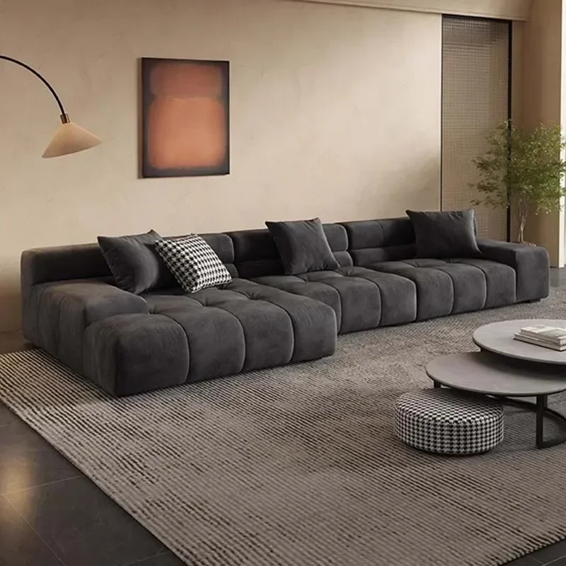 

Fabric Corner Sofas Fliving Room Minimalist Puff Living Room Sofas Comfortable Elegant Divano Soggiorno Modern Furniture