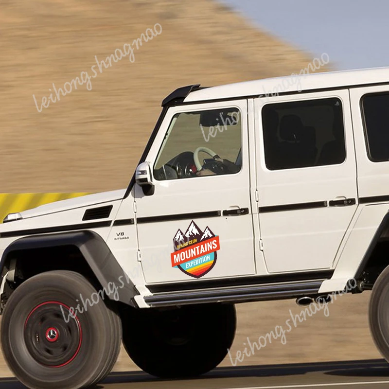 Naklejka samochodowa Expedition Travel Nigdy nie przestawaj odkrywać wodoodpornych akcesoriów dekoracyjnych Naklejki winylowe do użytku terenowego 4X4 Camping