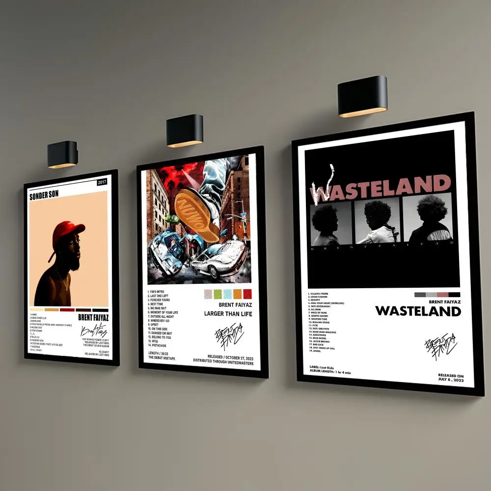 B-Brent F-FaiyazBrent F-Faiyaz Poster Wall Art Poster Sticke