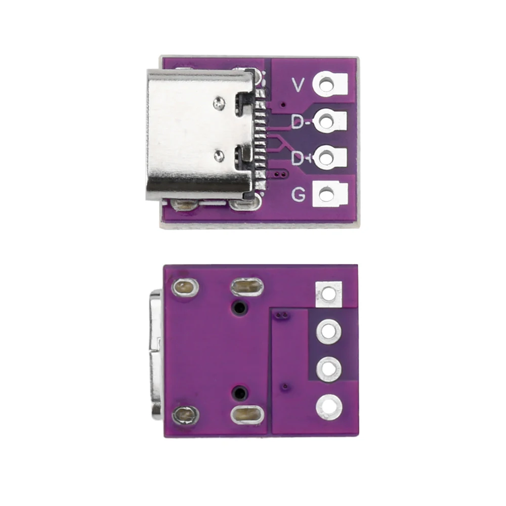 Papan konversi daya arus tinggi USB3.1 16P hingga 2.54 dimasukkan di kedua sisi papan uji motherbase TYPE-C