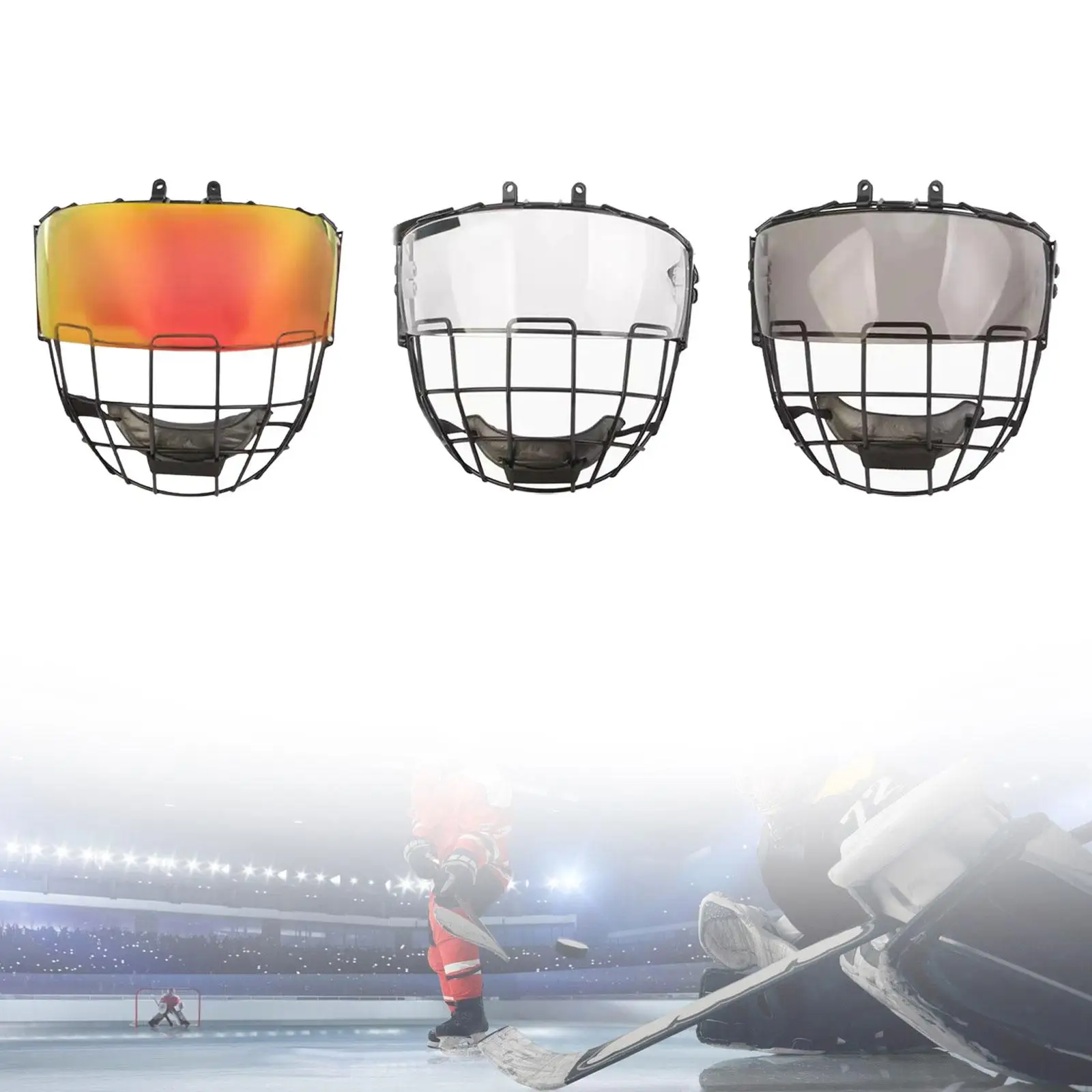 

Hockey Helmet Cage Accessories Scratch Resistant Professional Hockey Visor