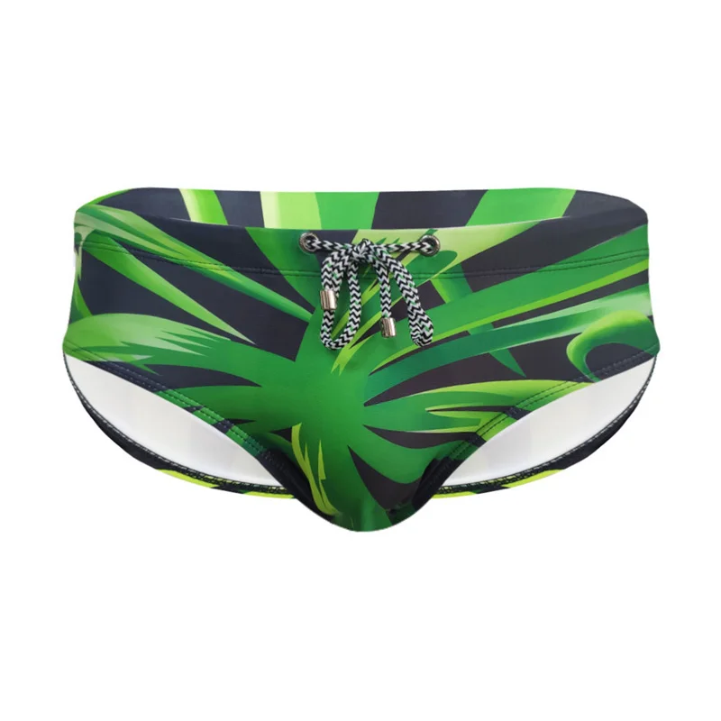 Men's Briefs Underwear Bathing Trunks Swimming Briefs with Cup Quick Dry Close-fitting Beachwear Swim Underpants Calzoncillos