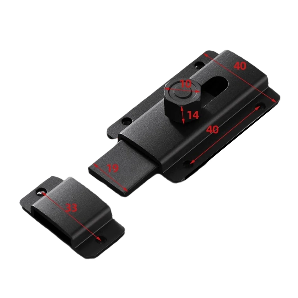 Strong Door Security Aluminum Alloy Door Bolt Multi-Hole Installation User-Friendly Design Dual-Purpose Functionality