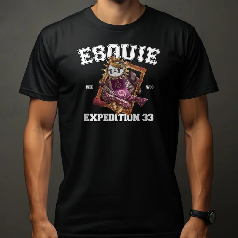 

Retro Unique Gaming Expedition 33 Gift T shirt for RPG Gamers 0119 All size Tops Gustave Clair Obscur Graphic print Clothes