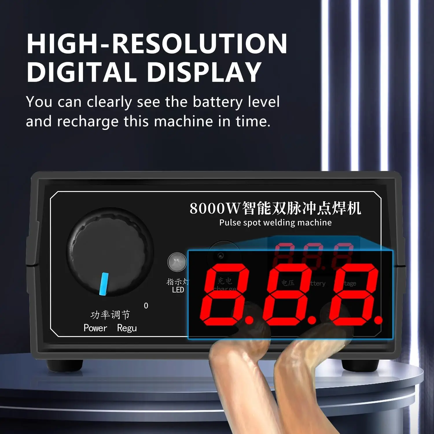 Machine à souder par points Portable, stylo, batterie au Lithium Rechargeable, Type pédale, prise ue