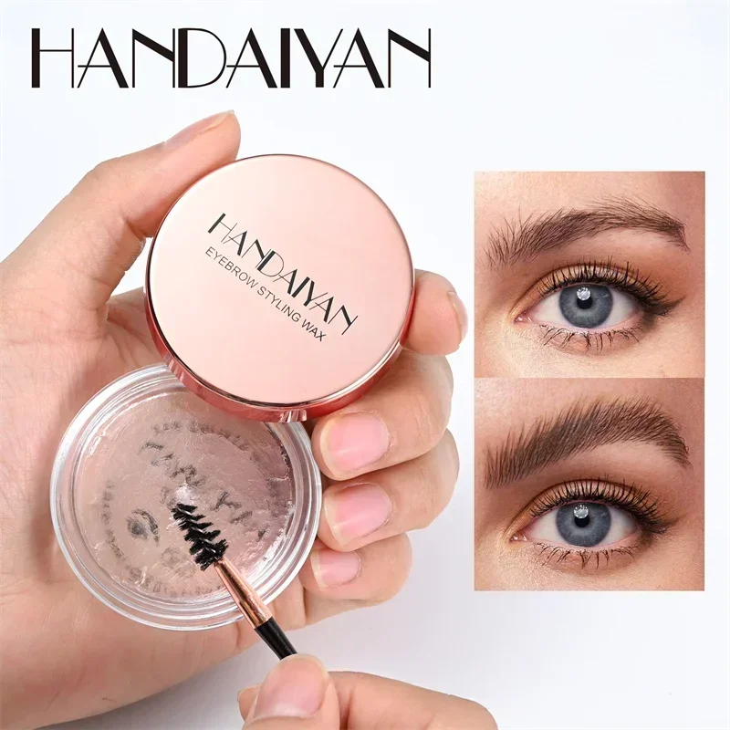 Transparent Pomade Eyebrow Styling Soap Brows Gel Wax Fixer With Brush For Women Eyebrow Cosmetics Make Up Eyebrow Gel