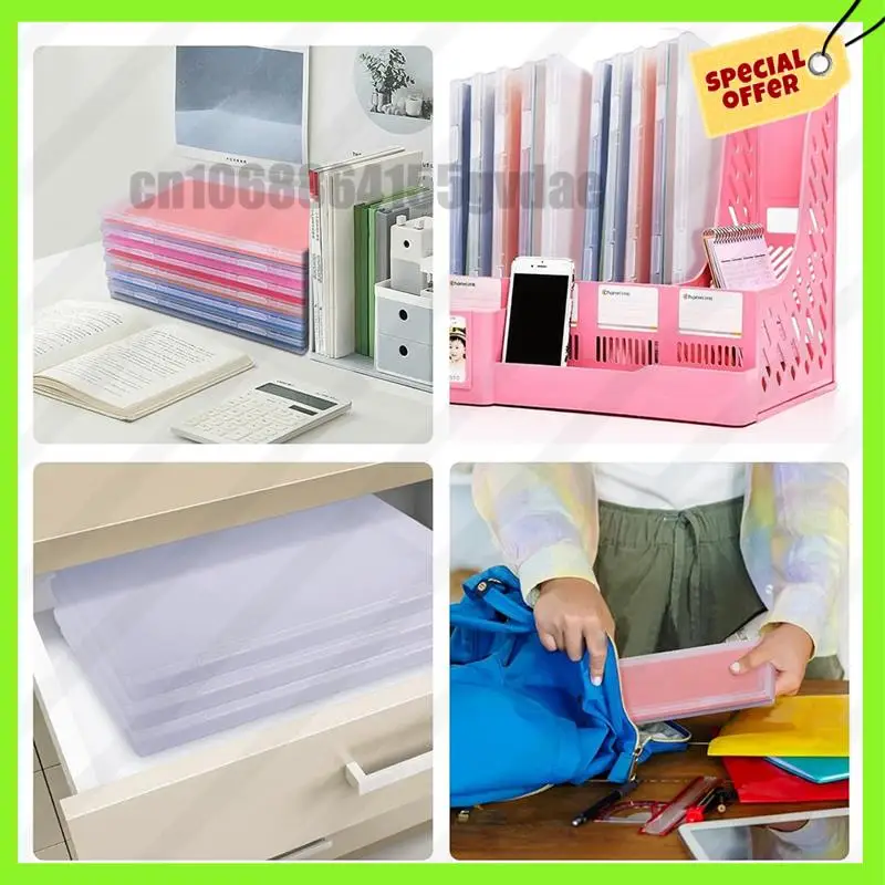 -A61K 6 Pack Photo Storage Box Large Plastic Scrapbook Paper Storage For Protecting Scrapbooks, Photos, For Card, Papers, Craft