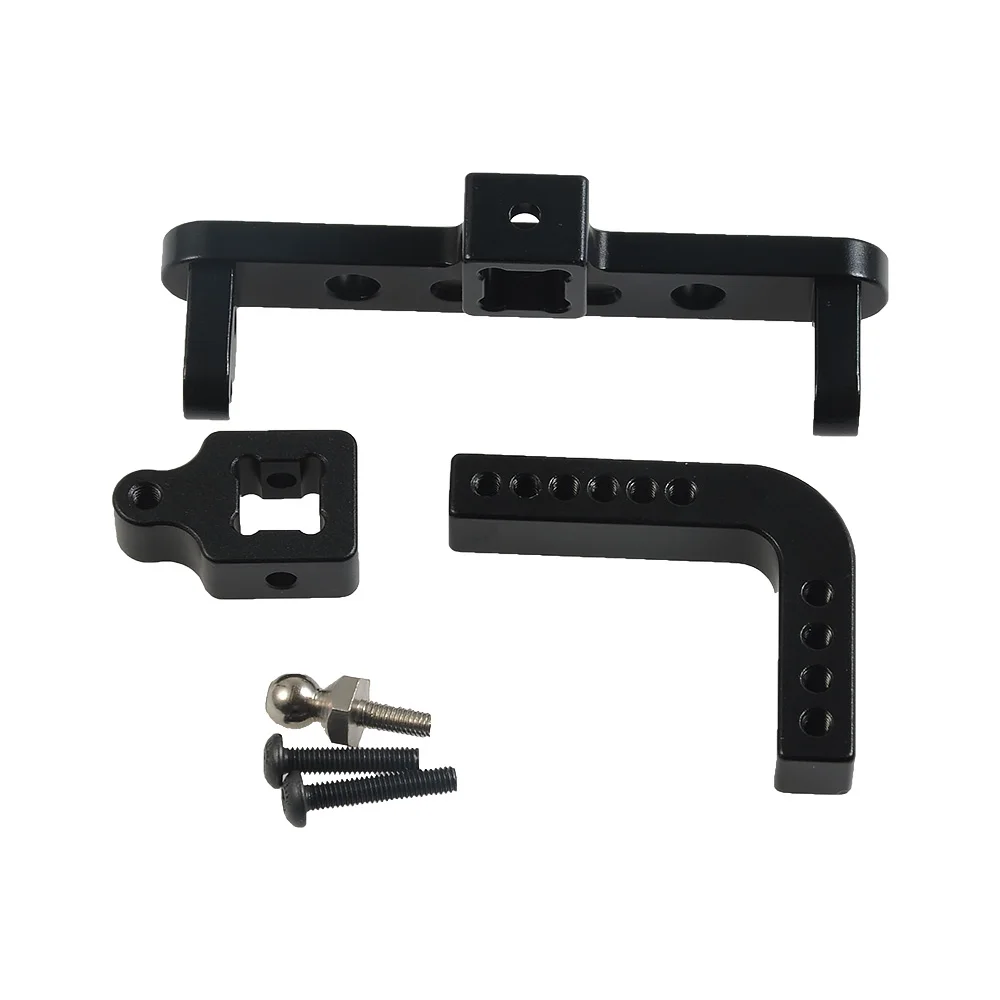 

MIBIDAO Metal Alloy Adjustable Tow Trailer Hook Hitch for Axial SCX10 II 90046 1/10 RC Crawler Car Truck Model Upgrade Parts