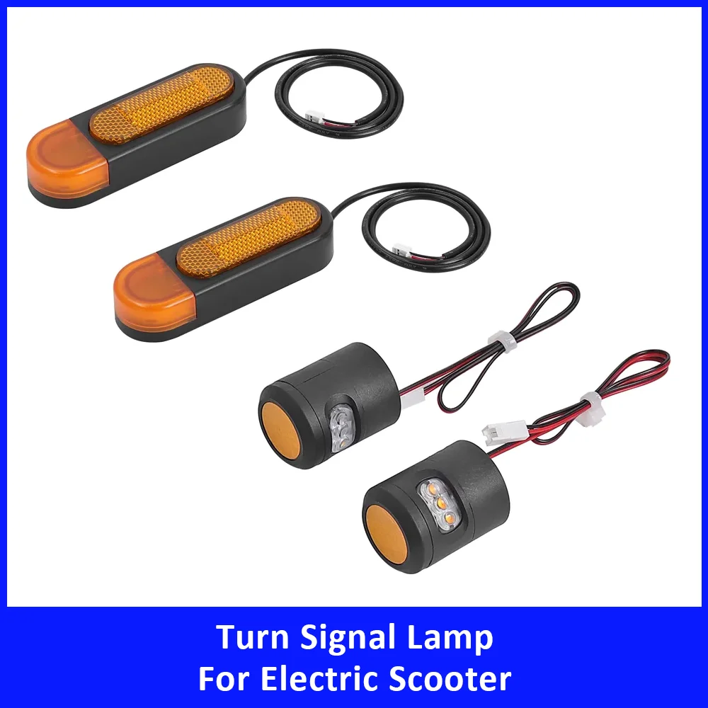 Handlebar Turn Signal Light for Electric Scooter Accessories Rear Wheel Reflective Side Cover Turn Signal Lamp Replacement Parts