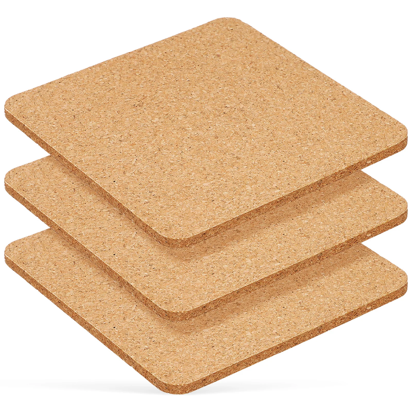 

3Pcs Cork Coasters Square Absorbent Non Slip Heat Resistant Cup Coasters for Home Office Coffee Coaster Cork Coaster