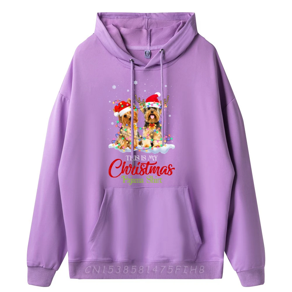 Santa Hat Lights Pullover Hoodies For Men Funny Hoodie Character Long Sleeve Pullover Hoodie For Men