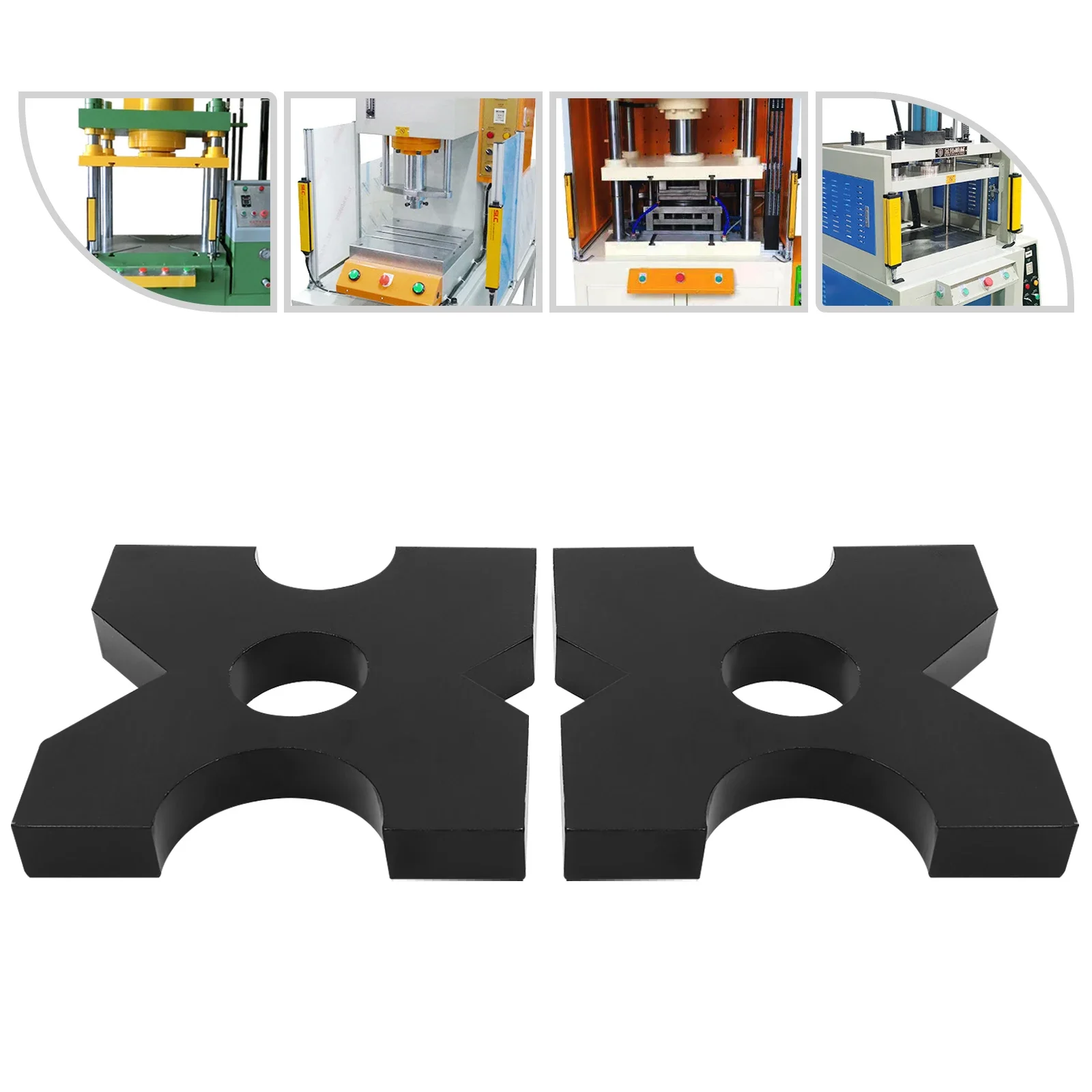 

20 Ton and 32 Ton Shop Metal Press Plates with 4 Notch, 1 inch/25mm Thickness, H Frame Thickened Hydraulic Shop Press Plate