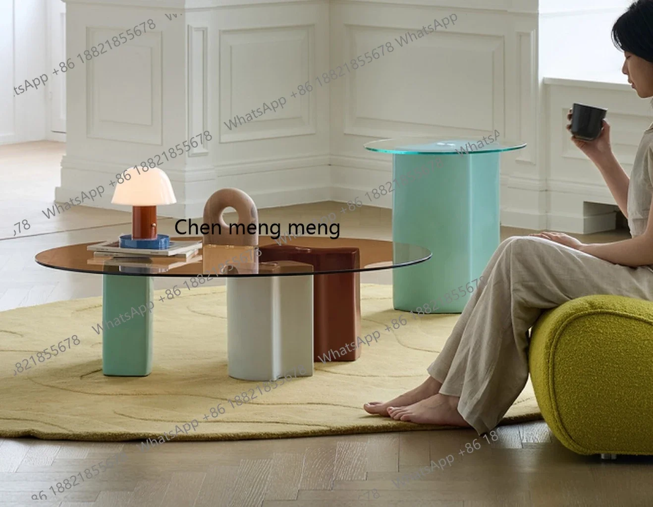 

Modern minimalist design coffee table combination heterosexual coffee table