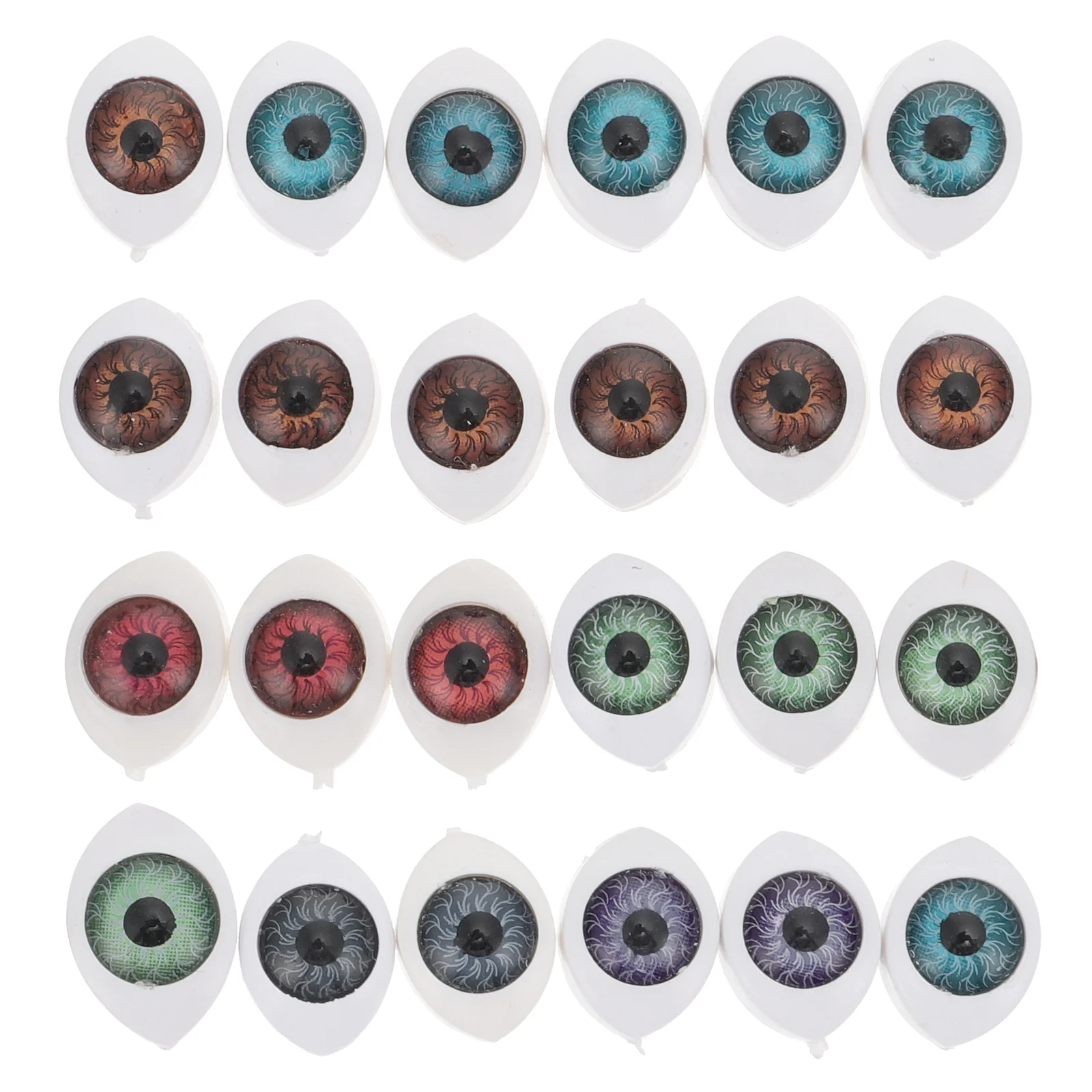 24 Pcs Horror Eye Props Baby Toy Eyeballs for Halloween Trick Tricky Simulation Plastic Toys Party Decor Supply