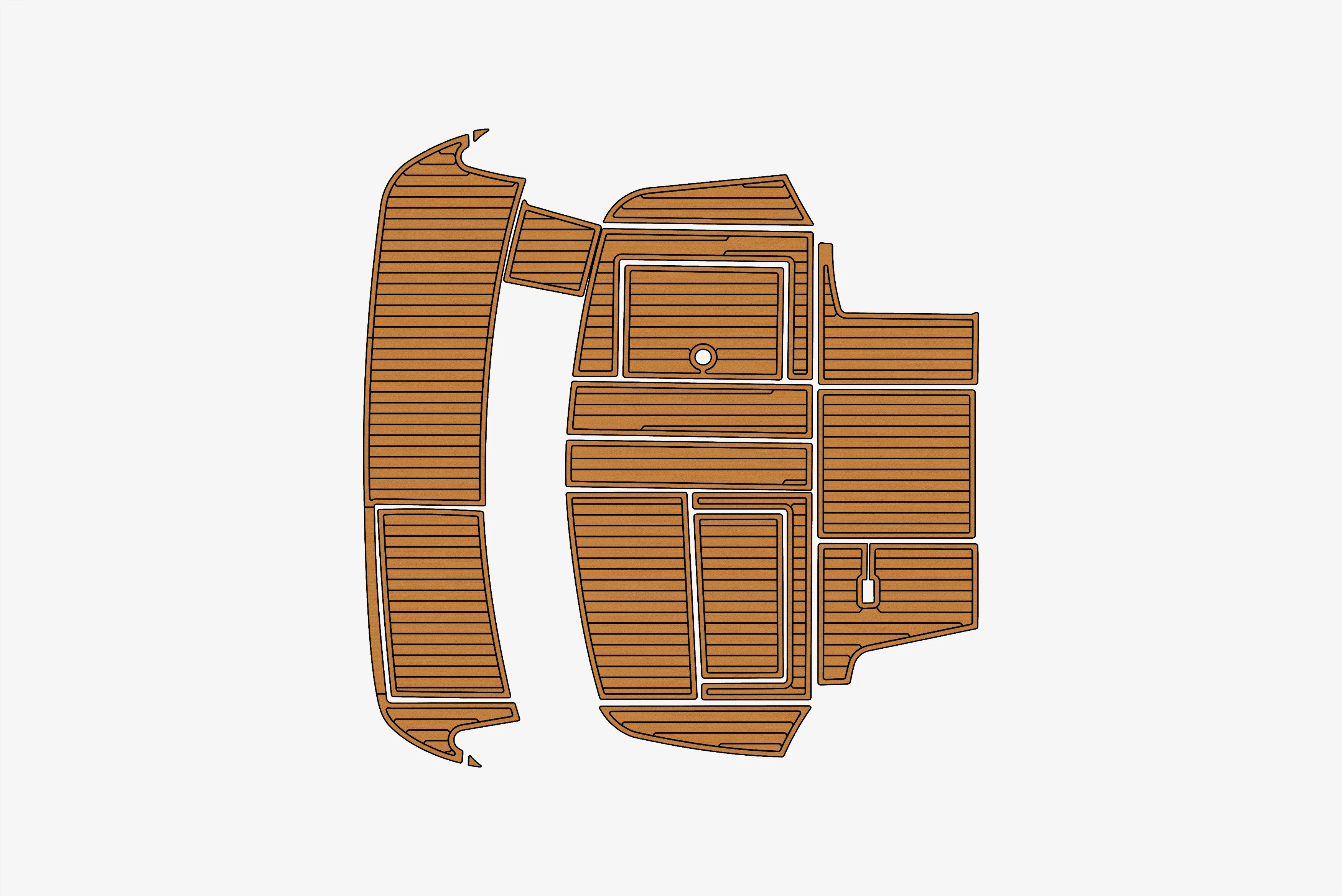 

2008 Beneteau Антарды 12 1/4 дюйма, 6 мм, пена EVA, нескользящий морской коврик из тикового дерева из ПВХ, морской коврик 1,3ek, водный ковер, морской пол