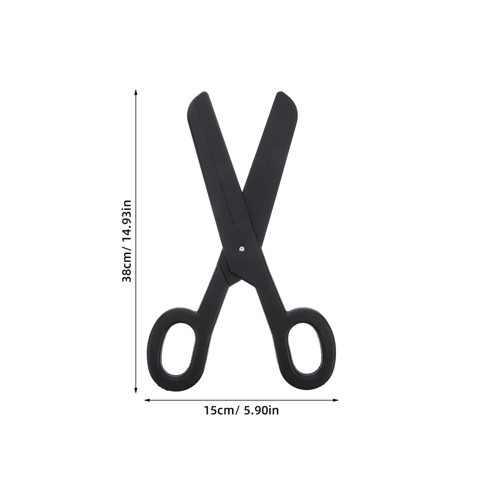 2Pcs Large Fake Scissors Realistic Theater Prop Decorative Stage Scissor Costume Accessory Halloween Dress Up Circus Party