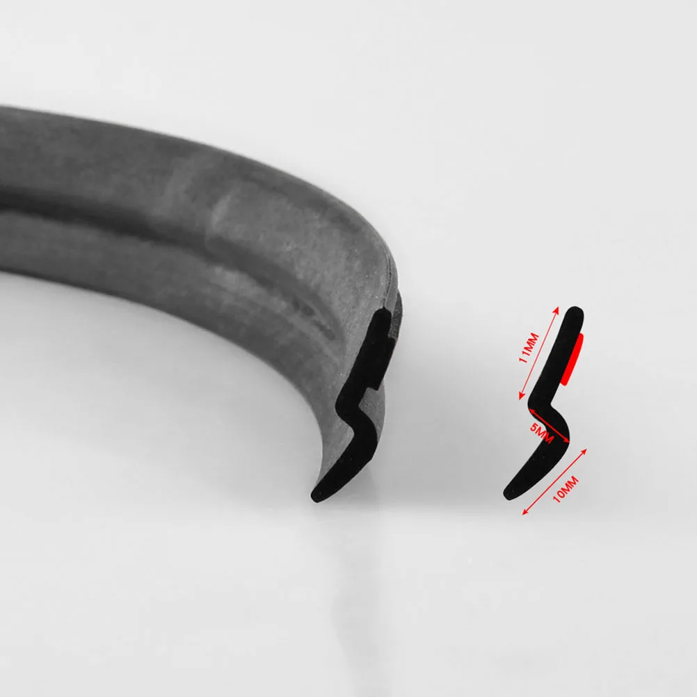 4 متر باب السيارة شريط عازل Z شكل المضادة للتصادم عزل الصوت ذاتية اللصق القابلة للإزالة شريط عازل للسيارات #2