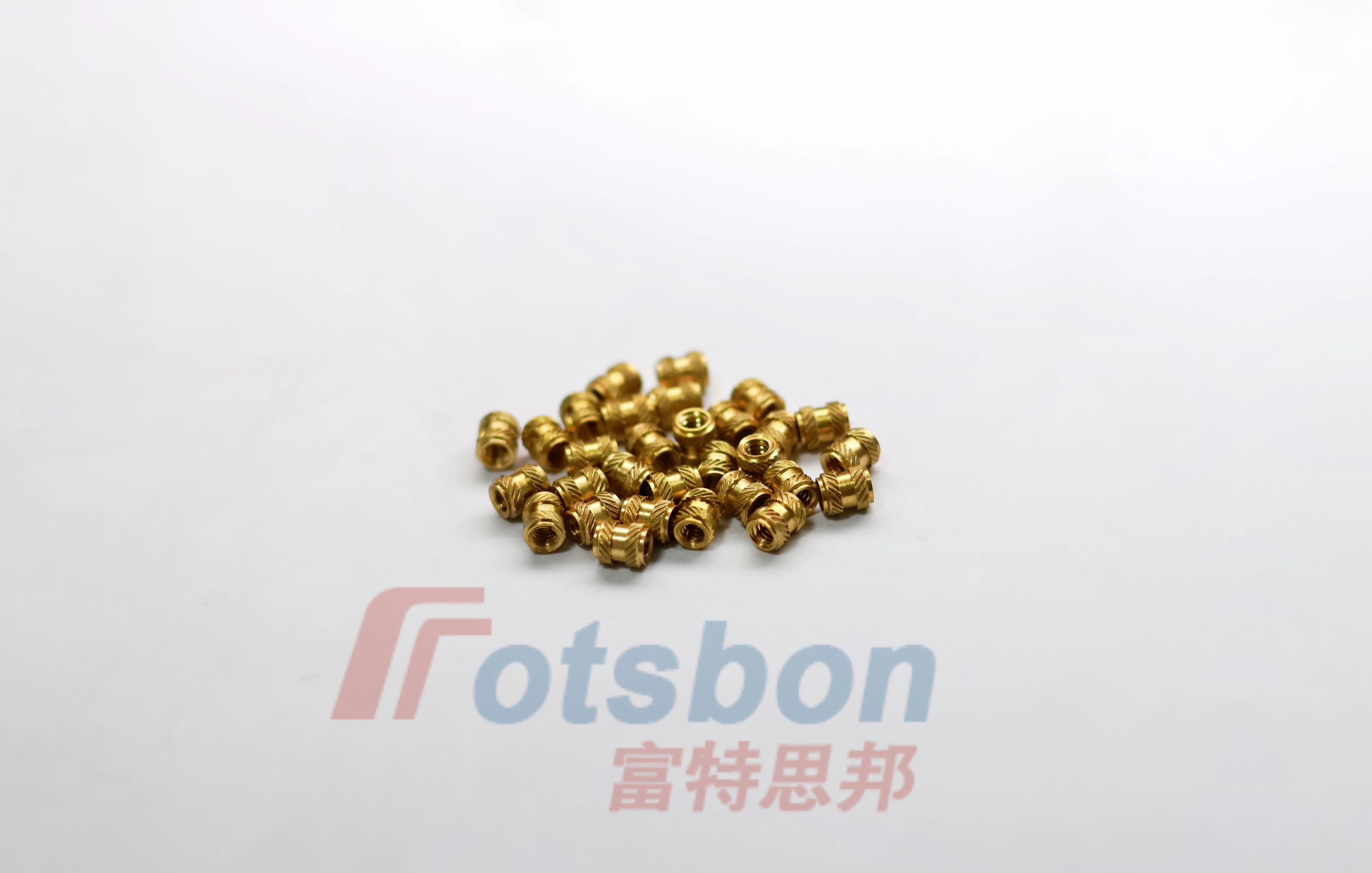 MSIB/MSIA-M2-300/400 Knurl Brass Micro Inserts For Plastics Aluminum Hot Melt Injection Molding And Hot-Pressing Nuts