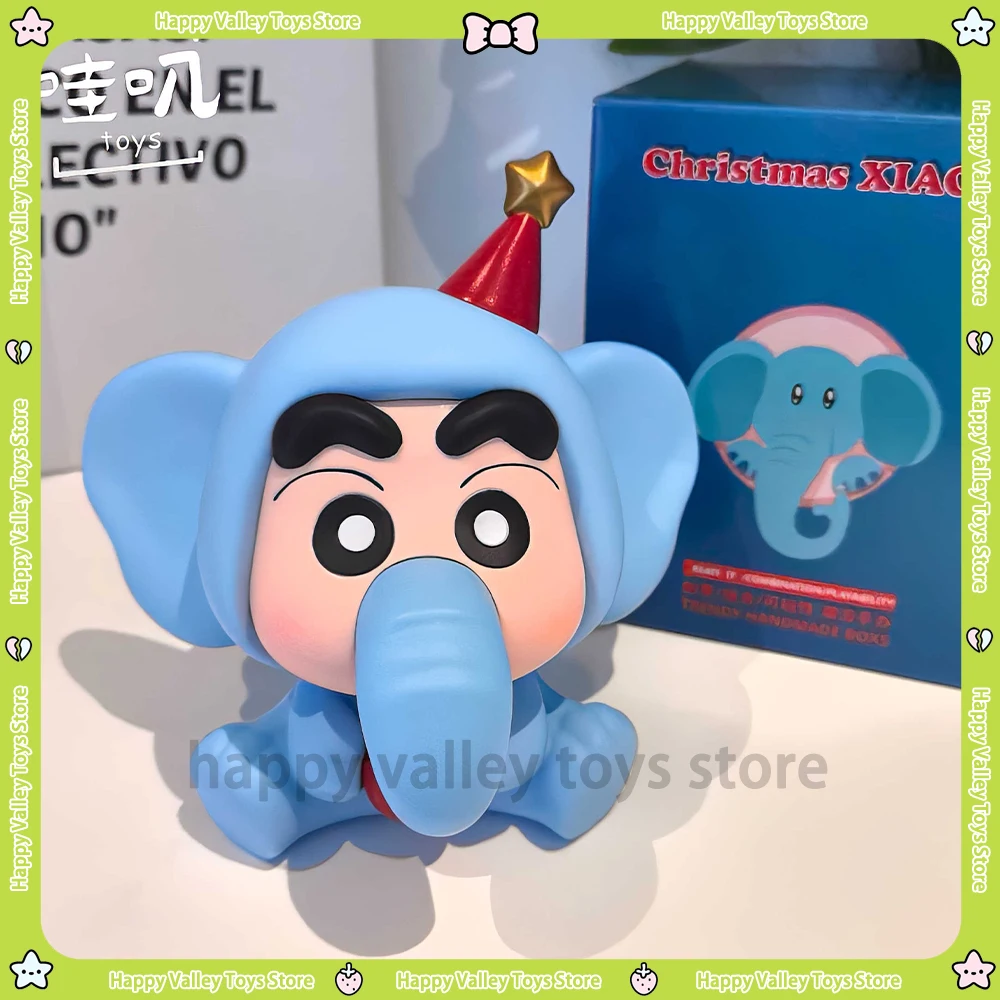 16cm Crayon Shin-chan Figures Action Figure Apple Elephant Shin-chan Small Flying Elephant Cartoon Decoration Christmas Toy Gift