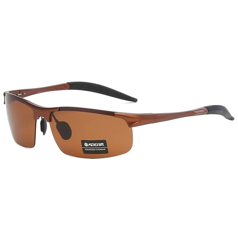 KDEAM Luxury brand Aluminum Magnesium Metal Glasses HD Polarized Driver Driving Sunglasses Outdoor Sports Sun Glass KD8177S