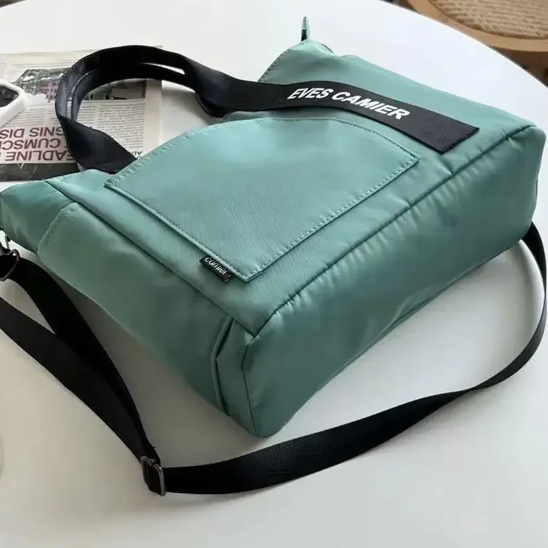 Neue Casual Tote Große Kapazität Schulter Tasche Nylon Wasserdichte Leinwand Handtasche Einfache Mode Messenger Taschen für Schülerin – Detail 17