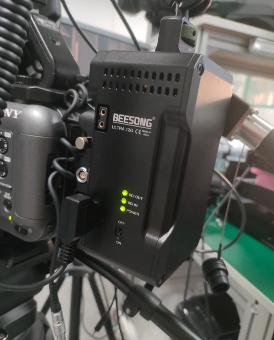 12G SDI video in and out  suitable to black magic camera D tap  3K93C le mo Fiber Connector Converter extender EFP transmitter