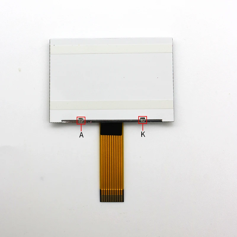12864-469 COG LCD display screen LCD module ST7567 driver SPI white background black letter 10pin FPC plug 3.3V
