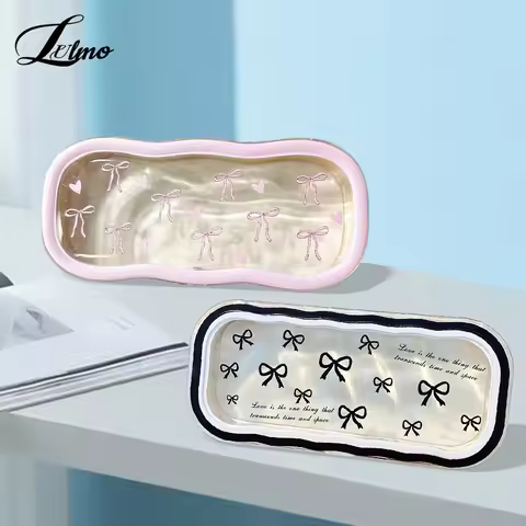 Transparent Bow Glasses Case Cute Travel Portable Storage Box For Women Sunglasses Eyeglasses Glasses Box