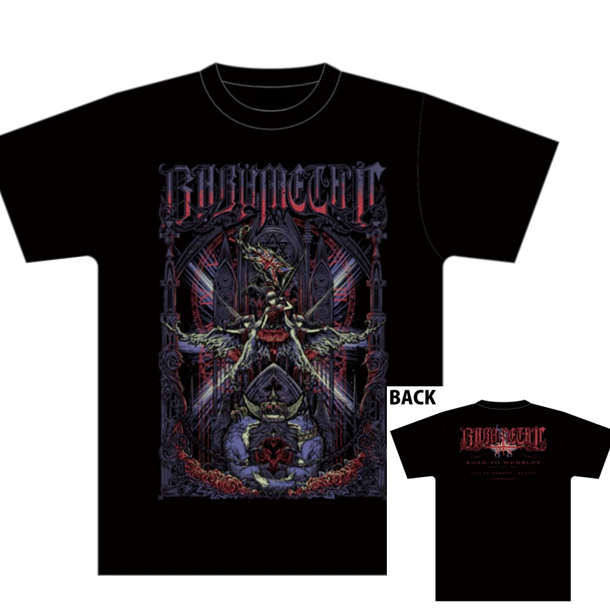 Camiseta de la banda BABYMETAL con estampado gráfico de algodón, estilo WEMBLEY MEMORIAL ONLINE LIVE VER, para hombre y mujer, ropa de calle de verano