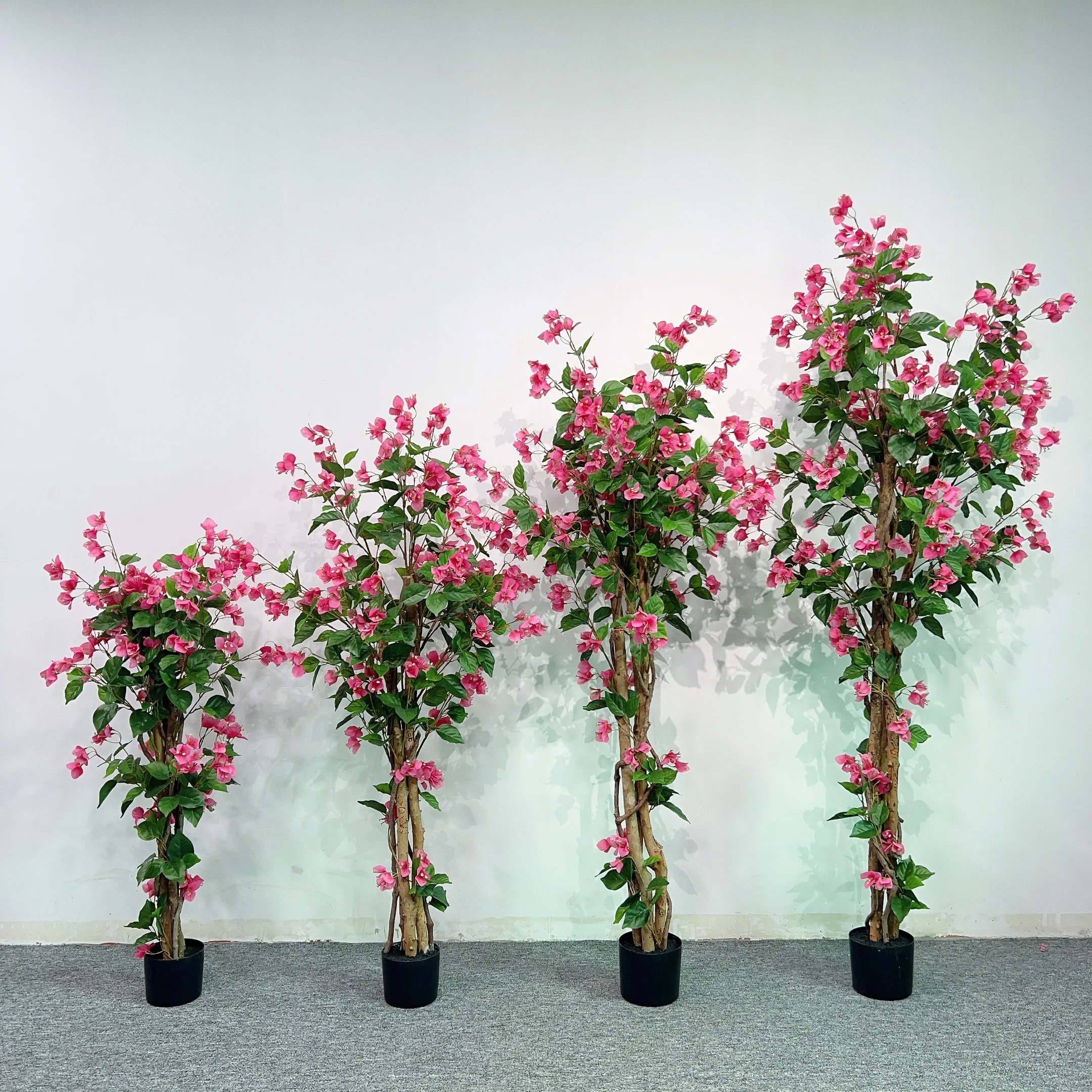 

Large indoor wedding/party centerpiece: Nordic style artificial flower bonsai green plants