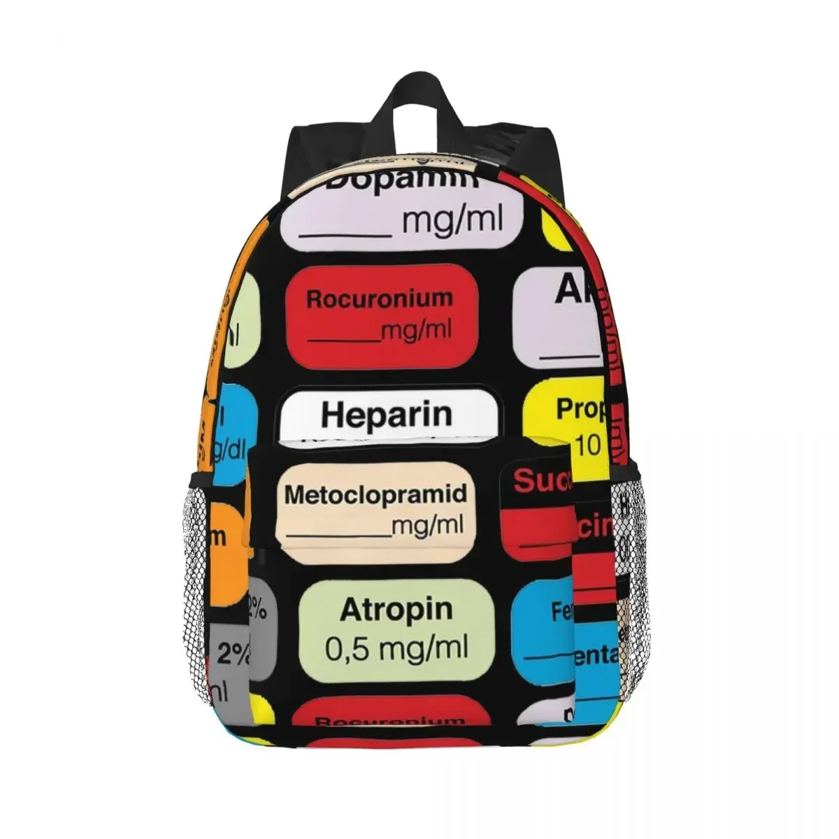 Anesthesia Medication Backpacks Boys Girls Bookbag Cartoon Children School Bags Laptop Rucksack Shoulder Bag Large Capacity