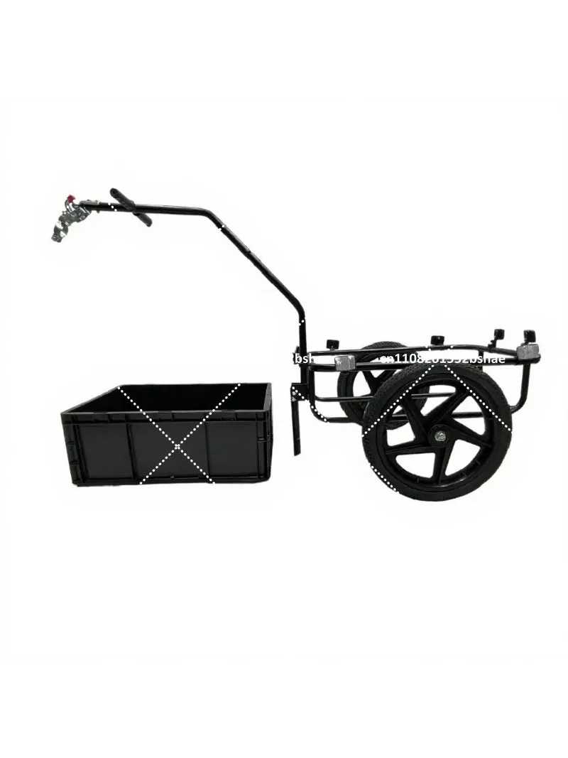 Universal Towable Bike Cargo Trailer with Portable Wheels for Bicycle Wagon Cart