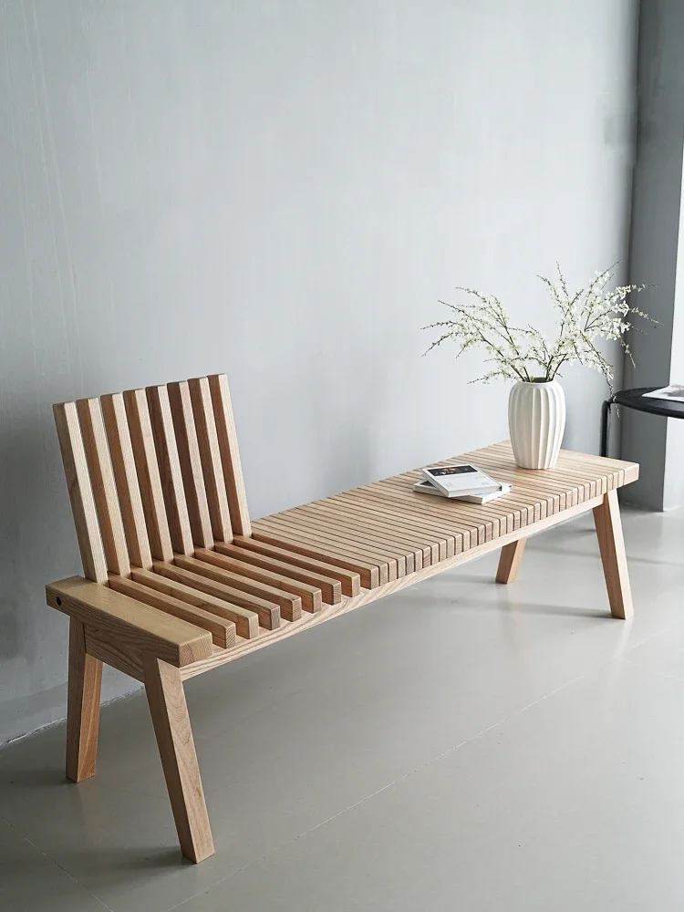 Solid wood bench creative medieval folding bench change shoe stool meal stool surprise quiet wind leisure bench stool