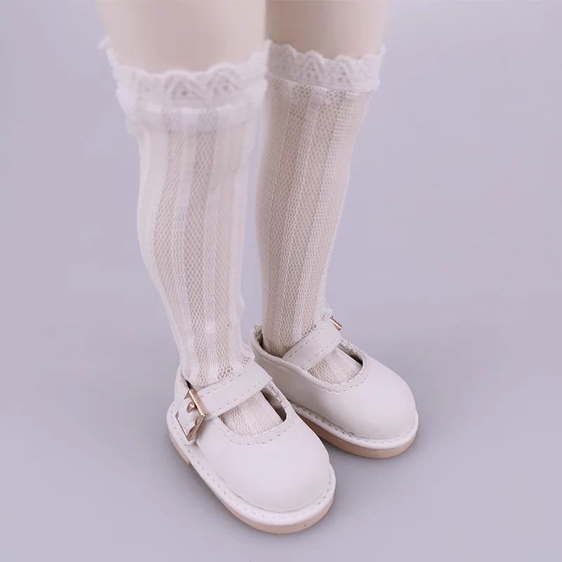 Calzini per bambole per 1/6 BJD Calze per bambole Accessori per vestiti Calzino corto Filettato Tubo centrale Calzino Leggings Giocattoli per bambini Regali