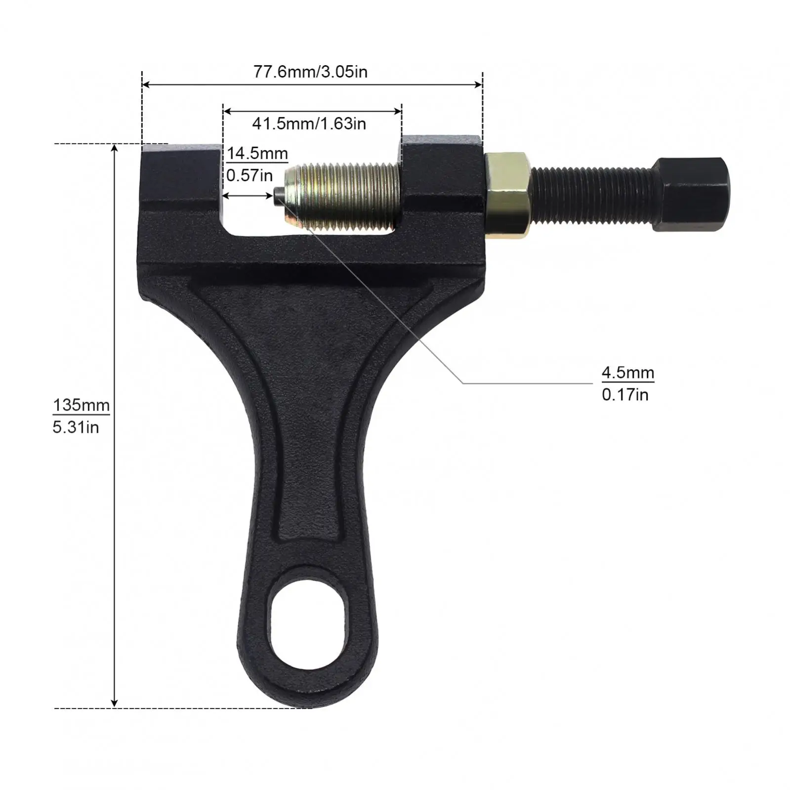 530-630 High Carbon Steel Chain Breaker Riveting Tool for Motorcycle Dirt Bike Scooter Bicycle Chain Pin Removal Repair Tool