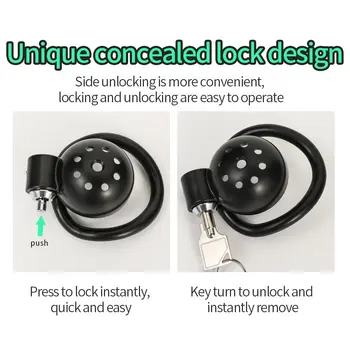 ABS klec cudnosti s 5 kroužky na penis, sexuální hračka pro dospělé, penis, otroctví, uretrální zámek s plug, mužský paroháč, erotická hračka pro páry, BDSM hračka 8 nejlepší prodej sissy v kleci - №1