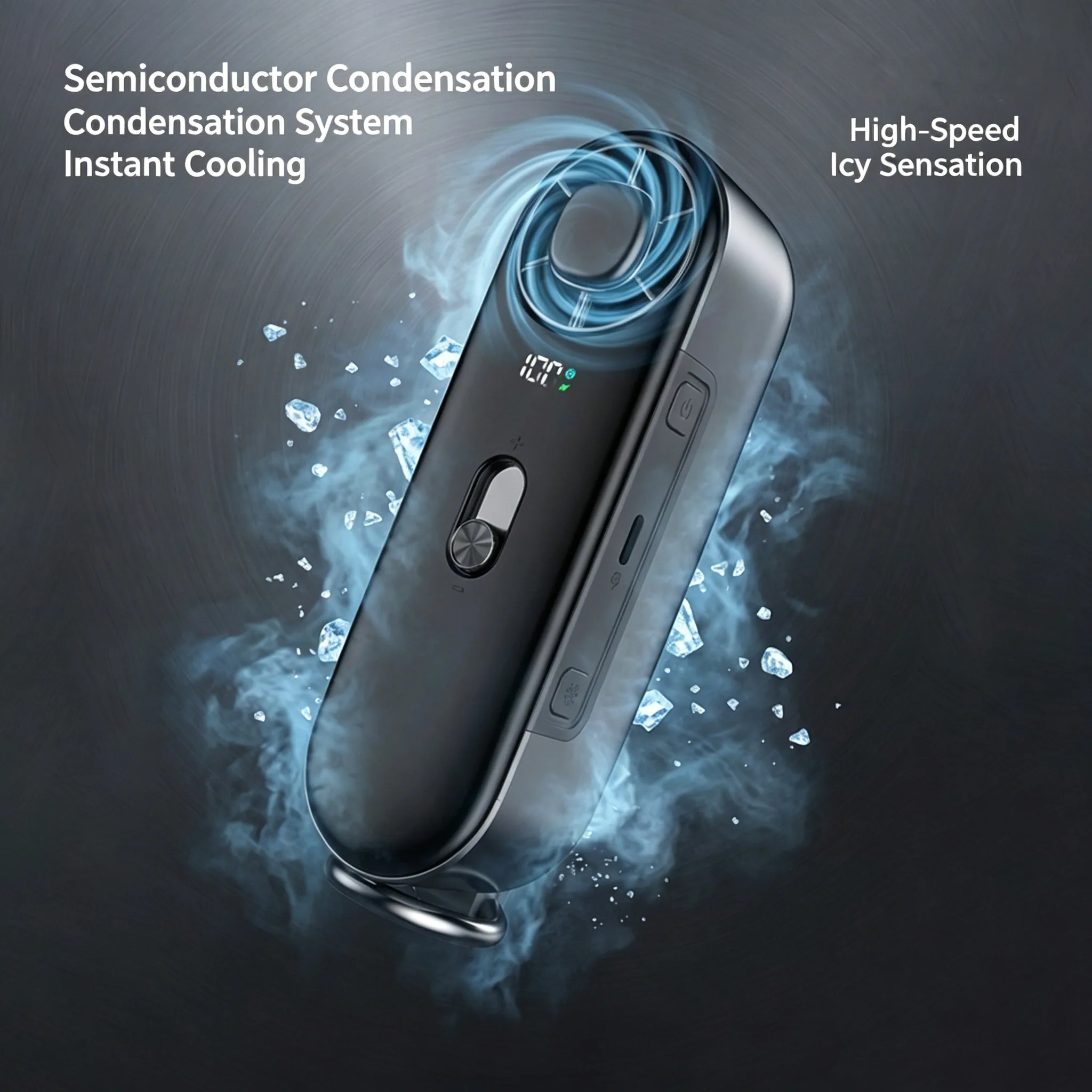 4-in-1-semiconductor-cooling-fan-10000mah-power-bank-handheld-fan-100-speeds-led-flashlight-portable-outdoor-fan