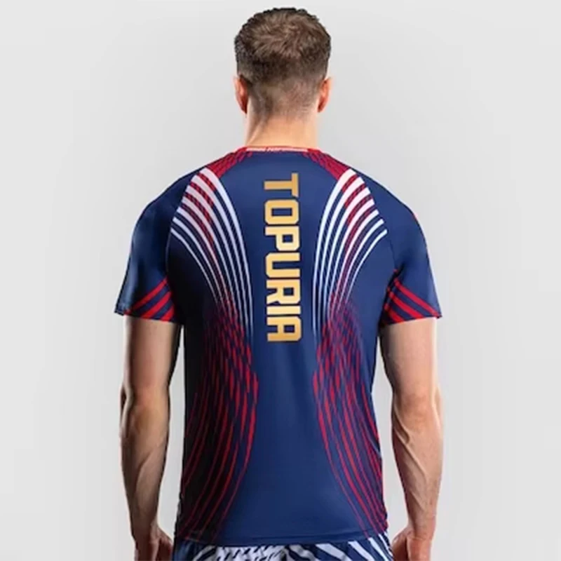 2026 New UFC World Boxing T-shirt MAKHACHEV Fighting Match Top Quick drying Boxing Suit Outdoor Extreme Sports Short Sleeve 6XL