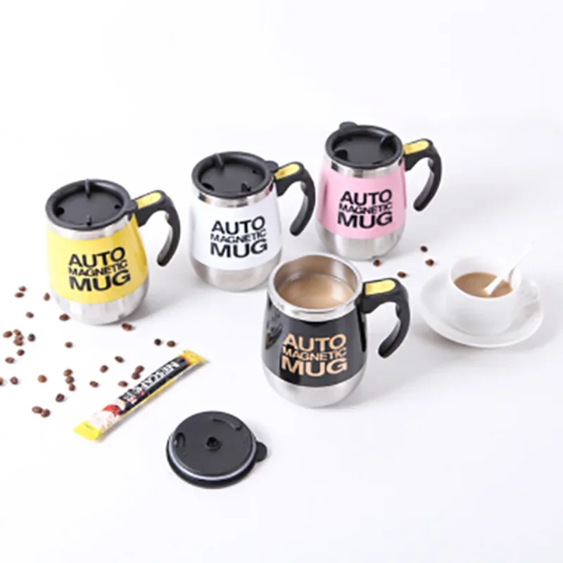 New Automatic Self Stirring Magnetic Mug Creative 304 Stainless Steel Coffee Milk Mixing Cup Blender Smart Mixer Thermal Cup