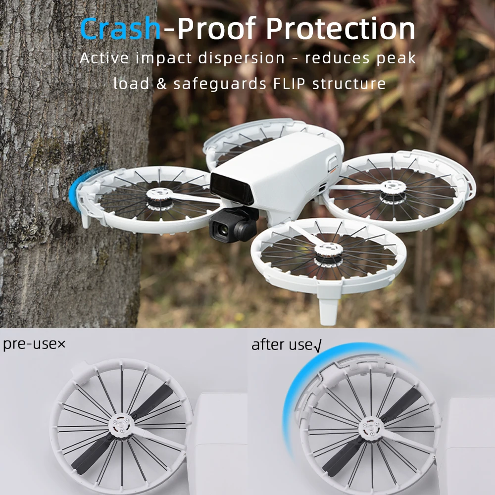 

For DJI Flip Protective Bumper Ring Anti-Collision Propeller Guard Impact Protectors Aircraft Accessories Prop Bumper Guards