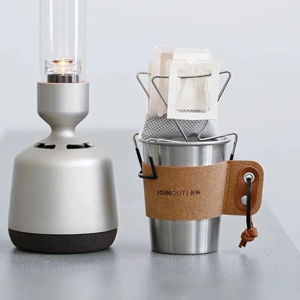 

Новый держатель для кофе из нержавеющей стали, многоразовая легкая портативная подставка, держатель для фильтра для кофе на открытом воздухе