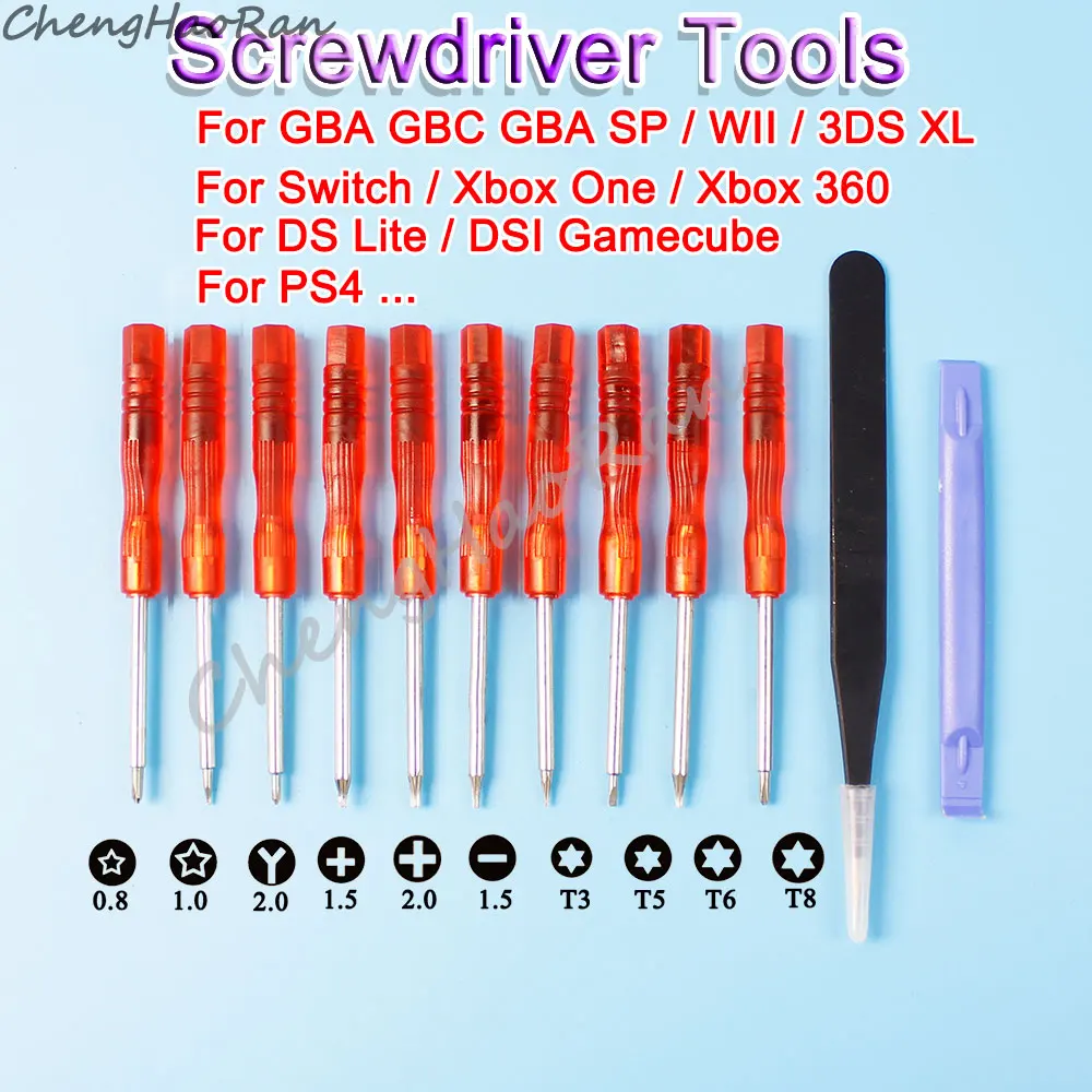1 Zestaw wkrętaków Śrubokręt do Wii GBA SP Do DS Lite NDSi Xbox One 360 PS4 Narzędzia naprawcze Triwing