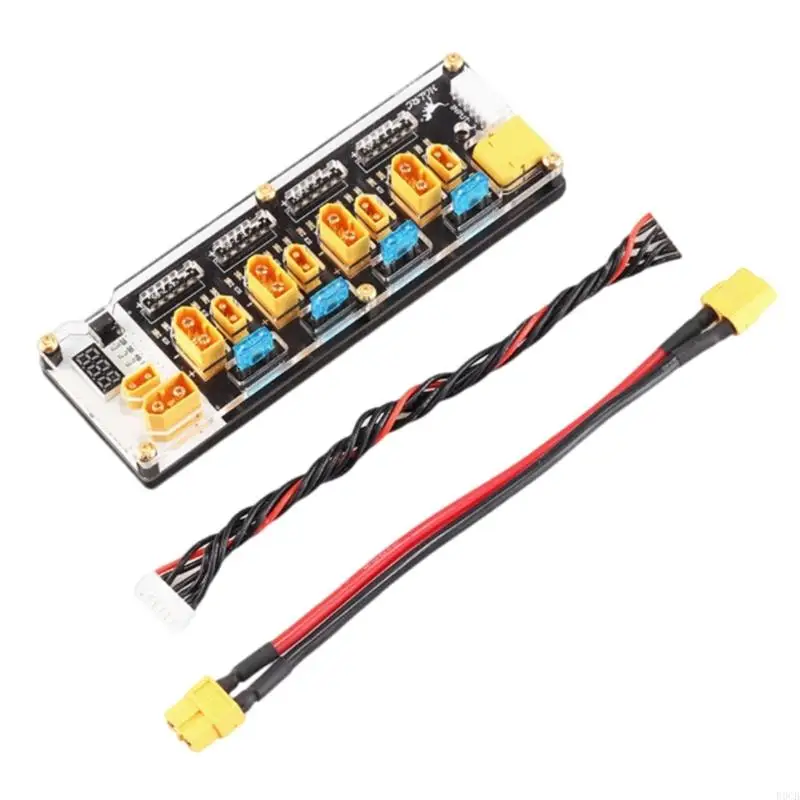 

R9CB 4 In 1 Battery Board XT60 XT30 Plugs Supports 2-6S Cells for 2-6S